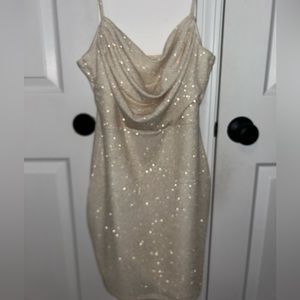 Cream/Gold Windsor Dress